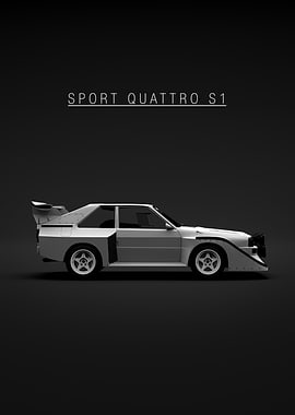 White Audi Sport Quattro S1
