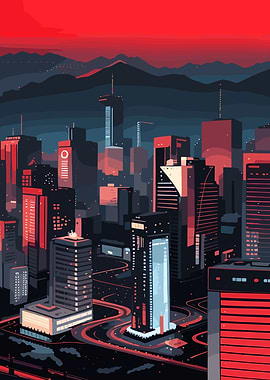 Cyberpunk Cityscape
