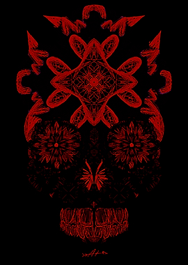 Red Skull Mandala