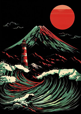 Mount Fuji & Lighthouse