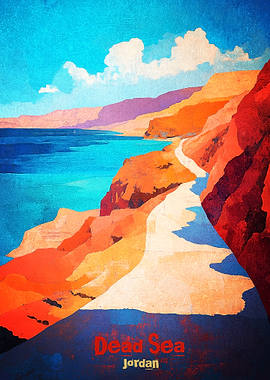 Dead Sea Art Poster