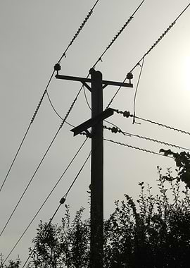 Power Lines Silhouette