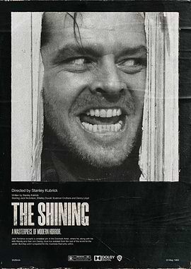 thumbnail interactive-video image 1 of The Shining - Jack Nicholson Movie Premium Poster - MOV085 - Made In USA 1 of 4
