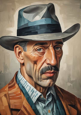 Man in a Hat Portrait