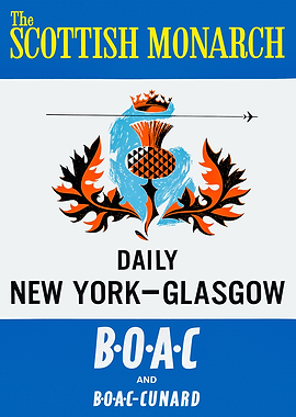 Scottish Monarch Flight Poster