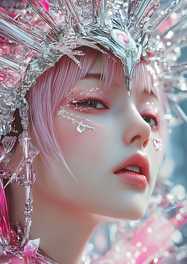 Cyberpunk Ice Queen