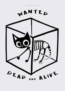 Schrödinger's Cat Wanted Poster