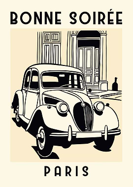 Vintage Car in Paris