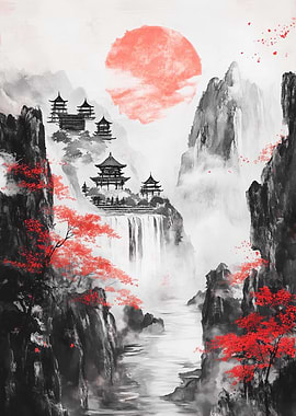 Japanese Mountain Temple