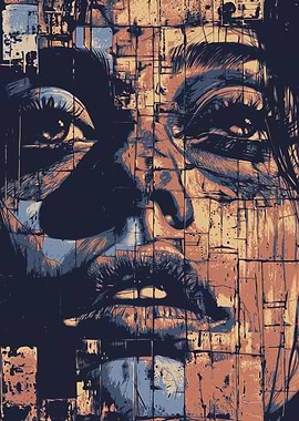 Digital Portrait with Grid