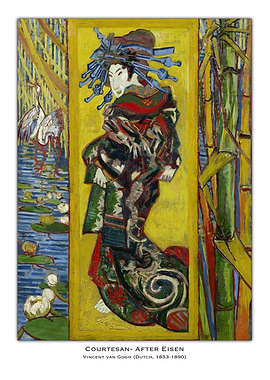 Courtesan After Eisen by Van Gogh