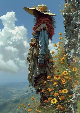 Woman in a Wide-Brimmed Hat