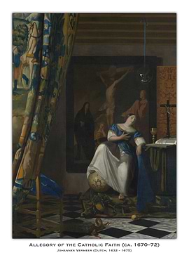 Allegory of Catholic Faith Painting