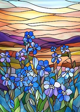Stained Glass Flowers