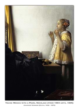 Young Woman with Pearl Necklace