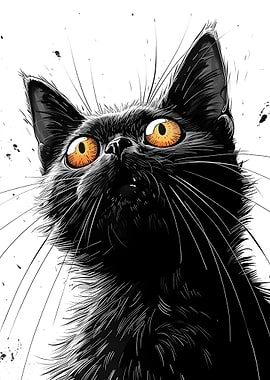 Black Cat Portrait