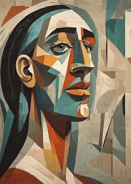 Geometric Portrait Picasso Style