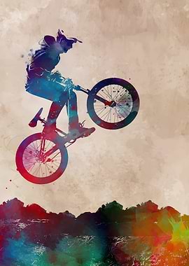 BMX Rider Silhouette
