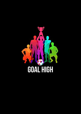 Goal High Soccer Silhouette