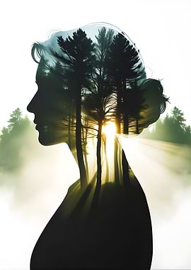 Woman and Forest