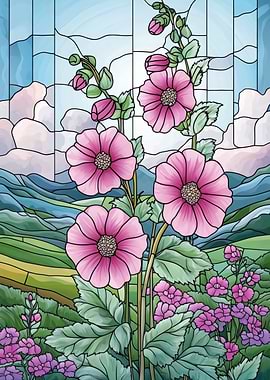 Stained Glass Flowers