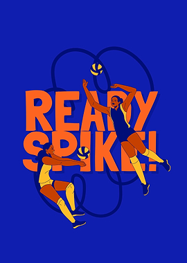 Volleyball Players Action