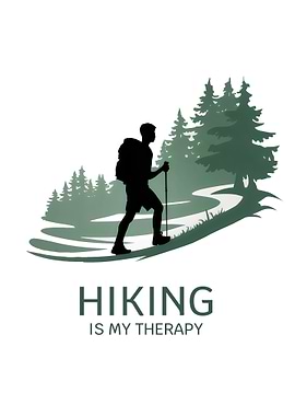 Hiking is My Therapy – Outdoor Adventure Forest