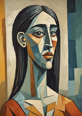 Cubist Portrait of a Woman