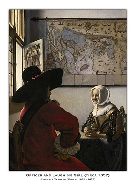 Officer and Laughing Girl