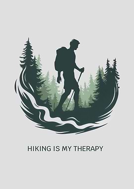 Hiking is My Therapy – Outdoor Adventure Forest