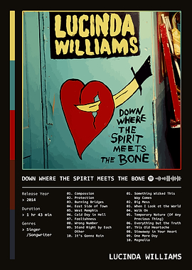 Down Where the Spirit Meets the Bone (2014) Album by Lucinda Williams