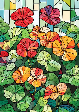 Stained Glass Flowers