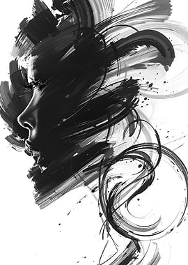 Abstract Woman Portrait