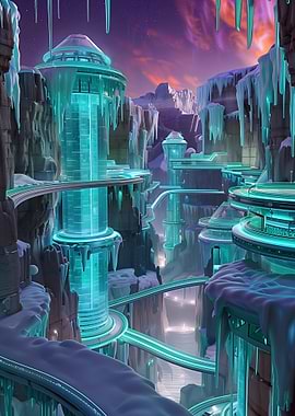 Futuristic Ice City