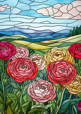 Stained Glass Flowers