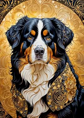 Golden Bernese Mountain Dog
