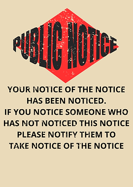 Public Notice - Funny Notice