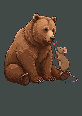 Bear and Mouse Love