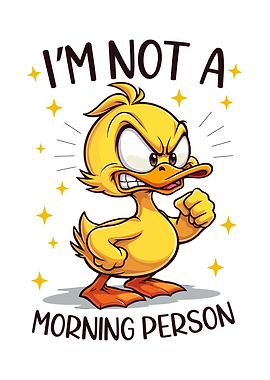 Angry Duck Not a Morning Person