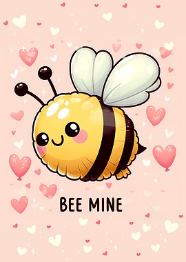 Bee Mine Love Cute Valentines Day Gift