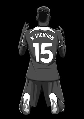 Nicolas Jackson Black and White Version