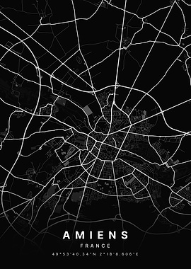 Amiens France City Map