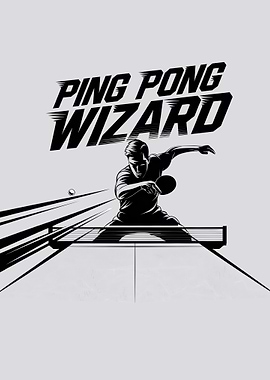 Ping Pong Wizard – Table Tennis Champion Tee