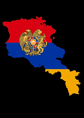 Armenia Map Flag