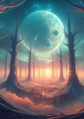 Ethereal Forest Landscape