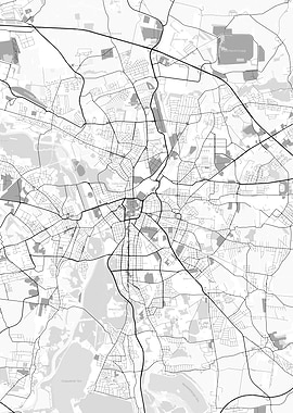 Leipzig Deutschland City Map