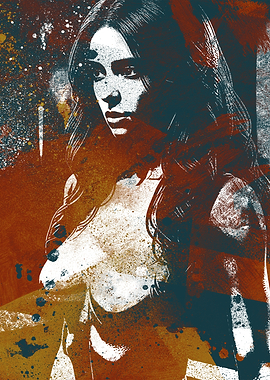 Graffiti Woman Painting 0927