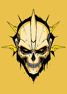 Cyberpunk Skull