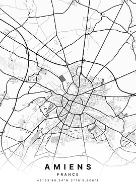 Amiens France City Map