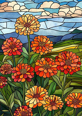 Stained Glass Flowers